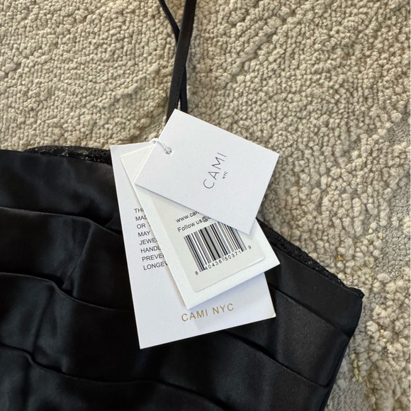 Cami NYC Danika black lace bodysuit silky sexy corset style size 6 new - Picture 5 of 15